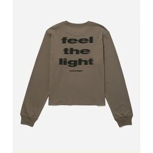 SATURDAYS NYC BUNGEE FEEL THE LIGHT LONG SLEEVE TEE Women's Size Medium GREEN‎